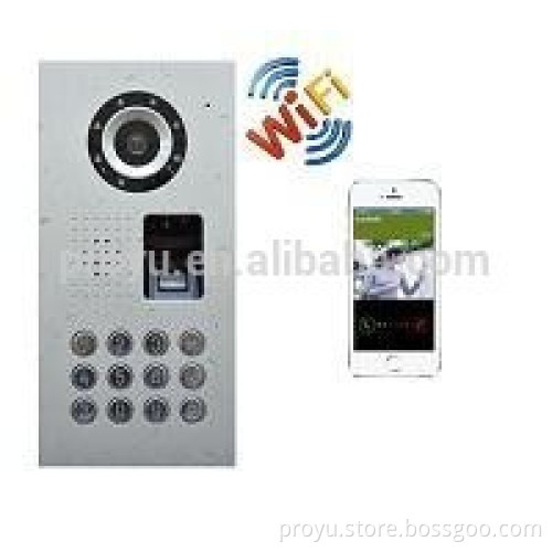 2015 Newest Waterproof WIFI wireless doorbell fingerprint smart phone Video Door Phone